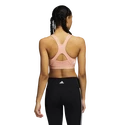 Dámska podprsenka adidas  Believe This Medium Support Workout Logo Ambient Blush