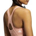 Dámska podprsenka adidas  Believe This Medium Support Workout Logo Ambient Blush