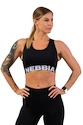 Dámska podprsenka Nebbia  Medium Impact Cross Back Sports Bra 410 black S