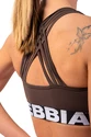 Dámska podprsenka Nebbia  Medium Impact Cross Back Sports Bra 410 brown