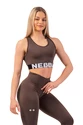 Dámska podprsenka Nebbia  Medium Impact Cross Back Sports Bra 410 brown