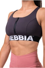 Dámska podprsenka Nebbia Smart zip sports bra marron