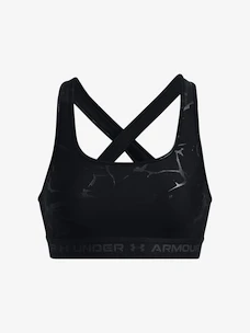 Dámska podprsenka Under Armour  Crossback Mid Emboss-BLK XS