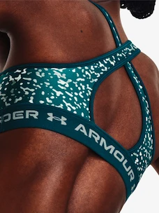 Dámska podprsenka Under Armour  Crossback Mid Print-GRN XS