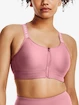 Dámska podprsenka Under Armour  Infinity High Bra Zip-PNK