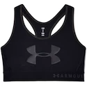 Dámska podprsenka Under Armour  Mid Keyhole Graphic-BLK S