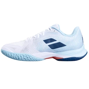 Dámska tenisová obuv Babolat Jet Mach 3 AC Women White/Angel Blue  EUR 39