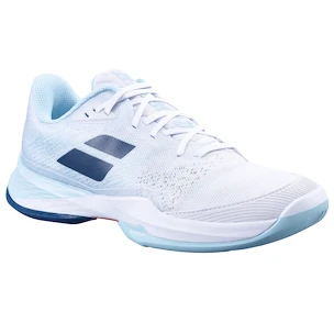 Dámska tenisová obuv Babolat Jet Mach 3 AC Women White/Angel Blue  EUR 39