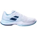 Dámska tenisová obuv Babolat Jet Mach 3 AC Women White/Angel Blue  EUR 39