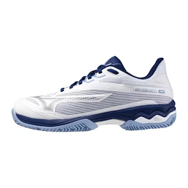 Dámska tenisová obuv Mizuno Wave Exceed Light 2 W White/Bellwether Blue