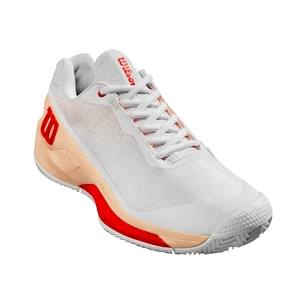 Dámska tenisová obuv Wilson Rush Pro 4.0 W Clay White/Peach Parfait  EUR 41 1/3