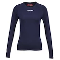 Dámske kompresné tričko CCM  LS Training Tee Navy Senior