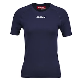 Dámske kompresné tričko CCM SS Training Tee Navy Senior