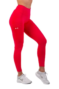 Dámske legíny Nebbia  Active High-Waist Smart Pocket Leggings 402 pink L