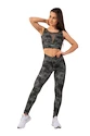 Dámske legíny Nebbia  EKO leggings „Breathe“ mesh 400 camo green