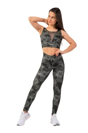 Dámske legíny Nebbia EKO leggings „Breathe“ mesh 400 camo green