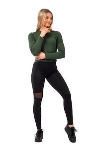 Dámske legíny Nebbia  High-Waist ¾ Length Sporty Leggings 404 black XS