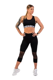 Dámske legíny Nebbia High-Waist ¾ Length Sporty Leggings 406 black