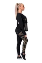 Dámske legíny Nebbia Intense Gold Print leggings 827 black