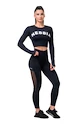 Dámske legíny Nebbia  Mesh leggings high waist black XS