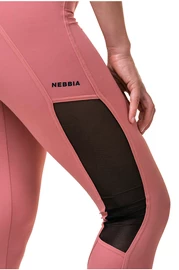 Dámske legíny Nebbia Mesh leggings high waist old rose