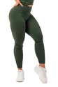 Dámske legíny Nebbia  Organic Cotton Ribbed High Waist Leggings 405 dark green