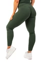 Dámske legíny Nebbia  Organic Cotton Ribbed High Waist Leggings 405 dark green