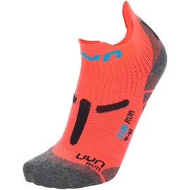 Dámske ponožky UYN RUN 2IN SOCKS Coral Fluo/Anthracite