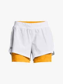 Dámske šortky Under Armour Iso-Chill Run 2N1 Short-WHT