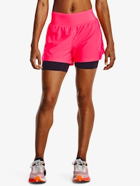 Dámske šortky Under Armour RUN STAMINA 2IN1 SHORT-PNK