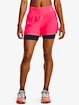 Dámske šortky Under Armour  RUN STAMINA 2IN1 SHORT-PNK XS