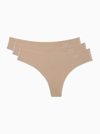 Dámske tangá Under Armour Tanga PS Thong 3Pack -BRN