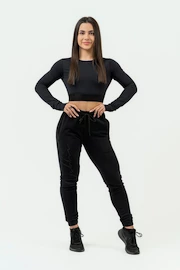 Dámske tepláky Nebbia Intense Women's High-Waist Joggers Signature 846 Black