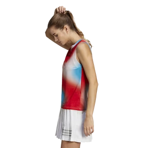 Dámske tielko adidas  Melbourne Printed Match Tank White/Red/Blue