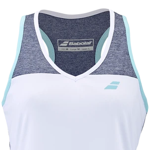 Dámske tielko Babolat  Play Tank Top Women White/Blue