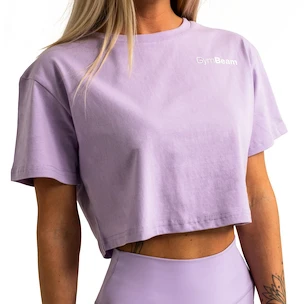 Dámske tielko GymBeam  Limitless Cropped T-shirt Lavender