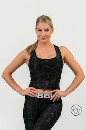 Dámske tielko Nebbia NATURE-INSPIRED Sporty crop top “Racer back” black