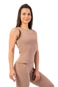 Dámske tielko Nebbia  Organic Cotton Ribbed Tank Top 414 brown