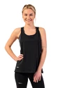 Dámske tielko Nebbia  Sleeveless Loose Cross Back Tank Top "Feeling Good" Black