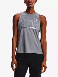 Dámske tielko Under Armour Live Sportstyle Graphic Tank Steel Medium Heather Gray