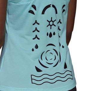 Dámske tričko adidas  Paris Y-Tank Primeblue Aqua M