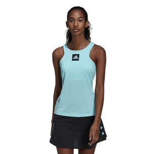 Dámske tričko adidas  Paris Y-Tank Primeblue Aqua M