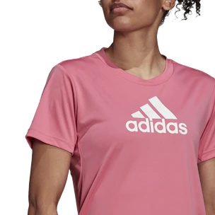 Dámske tričko adidas  Primeblue Designed 2 Move Logo Sport Tee Rose Tone