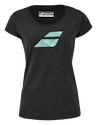 Dámske tričko Babolat  Exercise Flag Tee Women Black Heather L