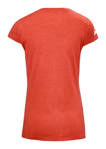 Dámske tričko Babolat  Exercise Stripes Tee Poppy Red S