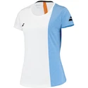 Dámske tričko Babolat  Play Cap Sleeve Top Women White/Blue Hthr