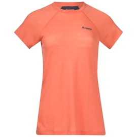 Dámske tričko Bergans Floyen Wool Tee Orange