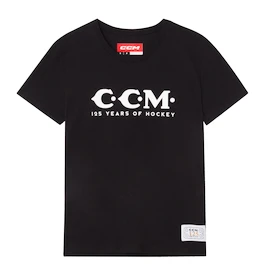 Dámske tričko CCM 125 Anniversary SS Tee Black