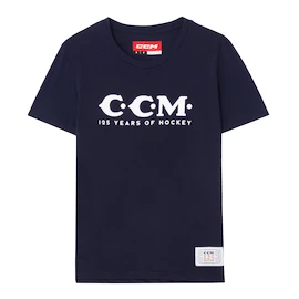 Dámske tričko CCM 125 Anniversary SS Tee Navy