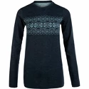 Dámske tričko Endurance  Yalia Seamless Wool Print LS Baselayer Dark Blue